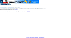 Desktop Screenshot of courtbook.tarrantcounty.com